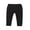Black, variant on Genuiskids Baby Ribbed Leggings Elastic Waist Adjustable Solid Color Simple Spring Fall Winter Clothing for Infant Newborn Girl and Boy
