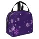 thumbnail image 2 of Easygdp Crystal Purple Snowflake Bolsa Térmica Premium - Tela Oxford Impermeable, Gran Capacidad, Bolsillo Frontal, Unisex para Trabajo, Escuela, Actividades al Aire Libre y Picnics, 2 of 8