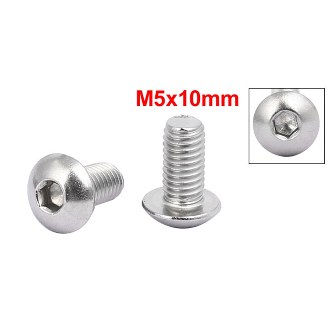 M6 Button Head Socket Cap Screws,Hex Nuts,Flat Washers,Assortment Kit 80 pcs,Stainless Steel M6 Button Head Socket Cap Screws,Hex Nuts,Flat Washers,Assortment Kit 80 pcs,Stainless Steel