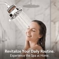 thumbnail image 2 of Topkech Filtered Shower Head High Pressure, Rain Shower Head with Filter for Hard Water, Water Softener Showerhead with Beads to Remove Chlorine & Fluoride, Chrome, 2 of 9