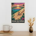 thumbnail image 3 of Ica Peru Vintage City Travel Poster with Huacachina Oasis And Desert Dunes Canvas Poster, 3 of 8