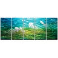 thumbnail image 2 of Metal Artscape MA10054 59 X 24 in. Mellow Jello 5-Paneled Handmade Metal Wall Art, 2 of 3