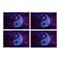 thumbnail image 2 of MKHERT Boho Yin Yang Chinese Symbol Peace Zen Bohemian Galaxy Outer Space Placemats Table Mats for Dining Room Kitchen Table Decoration 12x18 inch,Set of 4, 2 of 4