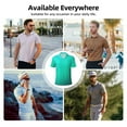thumbnail image 5 of Fuzoiu Turquoise Light Blue Print Men's Polo Shirts Short Sleeve,Golf Shirts for Men,Mens Golf Shirt Moisture Wicking Quick-Dry-3X-Large, 5 of 6