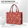 thumbnail image 3 of Large Capacity Tote Bag,Red Christmas Gingerbread Man Pattern Handbag Fashion Luxury Tote Bag,15.7"x13"x 5.1" Inches,Laptop Compatible, 3 of 6