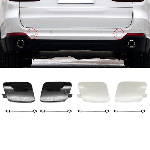 Cubierta de Gancho de Remolque para Parachoques Trasero de Automóvil Pintada 51127378573 51127378574 para X5 F15 2013-2018 Cubierta de Remolque