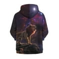thumbnail image 4 of Xoenoiee Lion Galaxy Girls Boys Zip-Up Hoodies Kids Fall Winter Warm Sweatshirt Jacket with Pocket Youth Long Sleeve Shirt Top Teen Clothes Outfits, 11-13 Years, 4 of 7