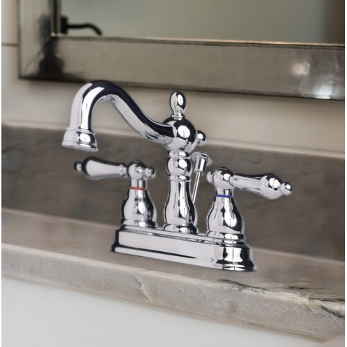 Laguna Brass Centerset Bathroom Faucet with Drain Assembly