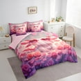 thumbnail image 3 of Feelyou Girly Cute Axolotl Bedding Comforter Set 7pcs for Kids, Romantic Pink Rose Queen Bedding Sets, Dreamy Fairy Tale Reversible Queen Sheet Sets, Super Cozy Room Decor, 3 of 8