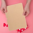 thumbnail image 3 of TABLZONE 50Pcs Premium Kraft Paper Blank Blessing Cards for Writing Folding Note and Decorative Craft, 3 of 6
