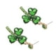 thumbnail image 4 of KAKOWELY 1 par de pendientes del Día de San Patricio para mujer, con forma de trébol verde, hojas de corazón y diamantes de imitación, joyería irlandesa para las fiestas., 4 of 5