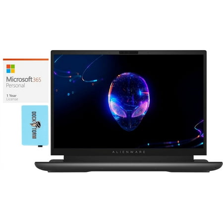 Alienware M16 Gaming Laptop (Intel i9-13900HX 24-Core, 16.0in 240 Hz Wide QXGA (2560x1600), GeForce RTX 4080, 32GB DDR5 5600MHz RAM, Win 11 Pro) with Microsoft 365 Personal , Dockztorm Hub