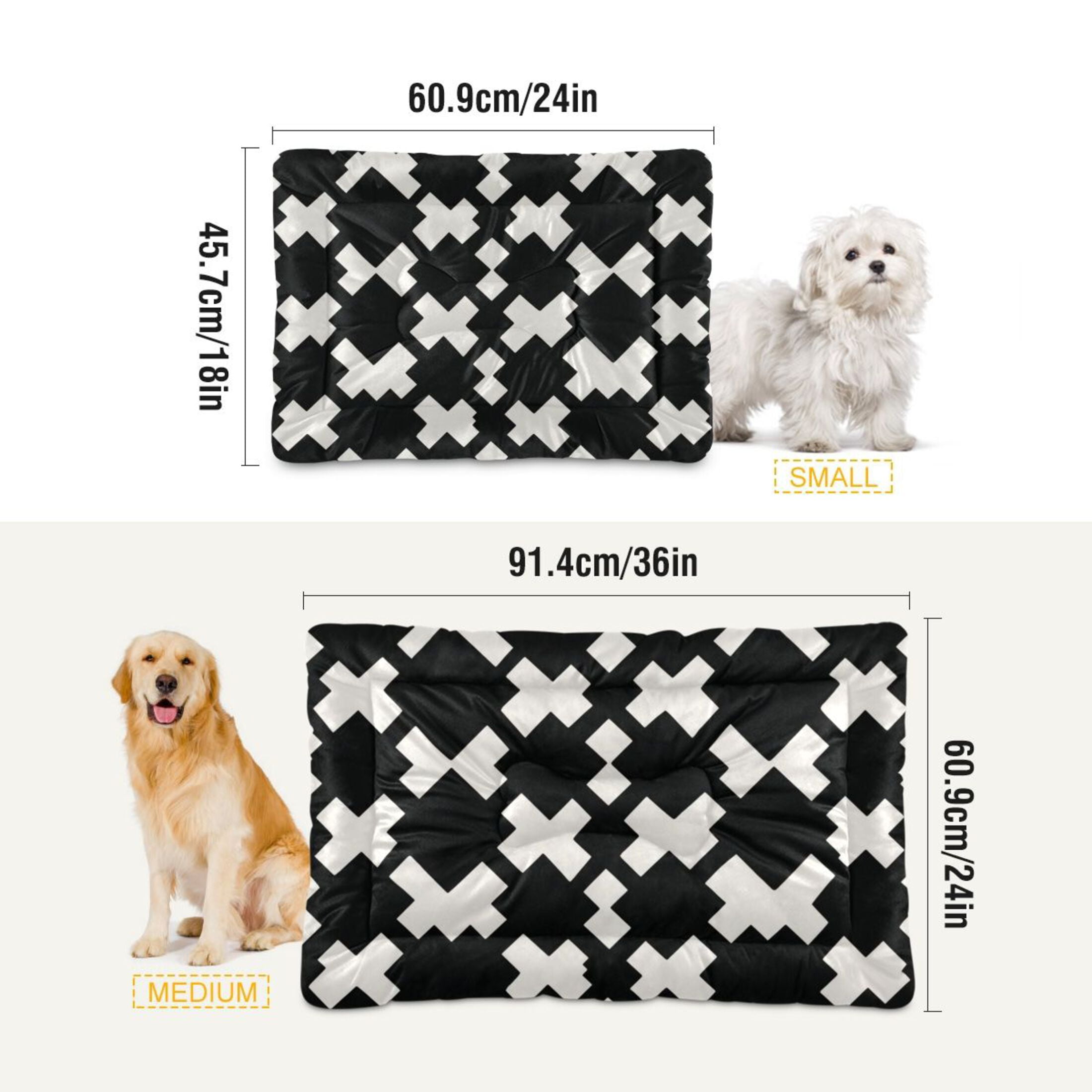 Cozy Mat Pet Bed Indoor Outdoor Warm Soft For Cat Dog Puppy(S/M) Ethnic-style Patterns
