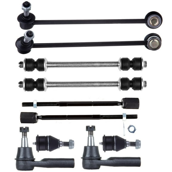 SCITOO 10pcs Front Suspension Kit Inner Outer Tie Rod End Sway Bar Link Lower Ball Joint Fit 1996-2007 For Ford Taurus 1996-2005 For Mercury Sable