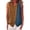 Brown, variant on HappyYEE Tank Tops for Women Color Black Sleeveless Button Decor Loose Tops Comfy Casual Summer Beach Vacation Tanks Light Blue M