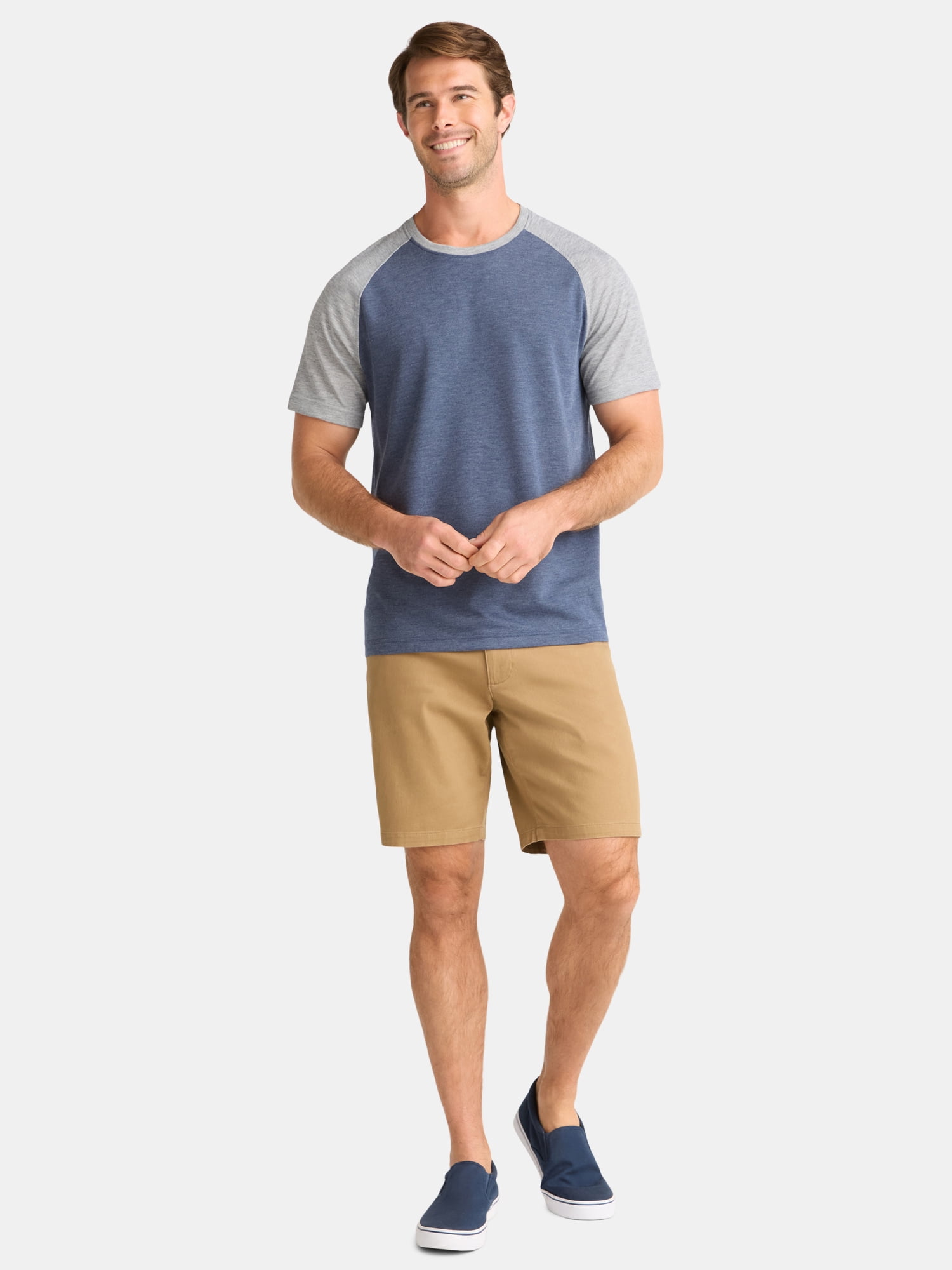 George Men's and Big Men's Raglan Tee, Sizes S-3XL