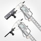 thumbnail image 4 of 10mm Ball Stud Mounting Brackets 2pcs L-type And 2pcs Flat-type With 16pcs Screws For Gas Spring Gas Struts Gas Shock Lift-o-mat, Black-Good, 4 of 5