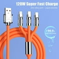 thumbnail image 3 of 3 in 1 Fast USB Charging Cable Universal Multi Function Cell Phone Cord M5A7, 3 of 5