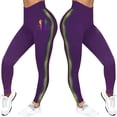 thumbnail image 2 of Clearance!BKQCNKM Mardi Gas Pants High Waisted Leggings for Women Gym Leggings for Women Fancy Fitness Workout Yoga Stretchy Pants Yoga Pants Women Purple M, 2 of 6