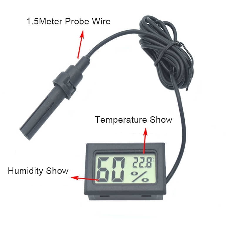 LCD Digital Hygrothermograph Indoor Thermometer Hygrometer Home