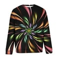 thumbnail image 3 of Lilgiuy Men Casual Round Neck Long Sleeve Pullover 3D Printed Sweatshirts Blouse Streetwear, 3 of 4