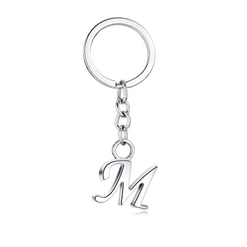 Stylish Letter Simple Alphabet Key Ring Creative Charms For Handbags 