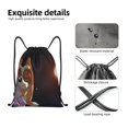 thumbnail image 4 of Pofeuu Bluey for Water-Resistant 210D Drawstring Bag Compact Foldable Design Gym Yoga Travel Essentials Lightweight Carryall-Small, 4 of 6