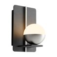 thumbnail image 2 of 3-554-1540 Oxygen Lighting Iota - 8 Inch 5.6W 1 LED Wall Sconce-Black/Aged Brass Finish, 2 of 2