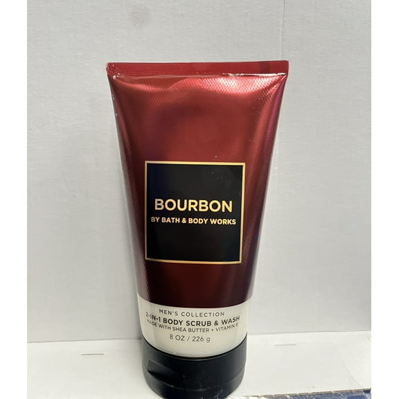Bath And Body Works Bourbon 2 In 1 Body Scrub and Wash 8 Oz