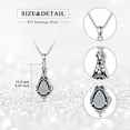 thumbnail image 2 of Urn Necklace for Ashes 925 Sterling Silver with White Opal Cremation Jewelry Keepsake Ashes Pendant Necklace Memorial Jewelry for Women Loved One, 2 of 10