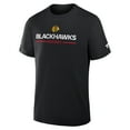 thumbnail image 2 of Men's Fanatics Black Chicago Blackhawks Authentic Pro Primary T-Shirt, 2 of 6
