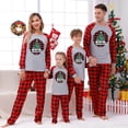 thumbnail image 5 of Odeerbi Christmas Pajamas for Family Holiday Long Sleeve Family Christmas Pajamas Matching Sets Mom Casual Printed Top with Bottom Outfits Home Wear Sleepwear Family Matching PJs Set Red, 5 of 6