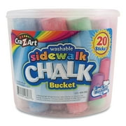 Cra-Z-Art 20 Count Sidewalk Chalk Bucket