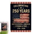 thumbnail image 2 of Mozhitti 250th Anniversary Flag Celebrating 250 Years Anniversary Flags Retro 1776 2026 Patriotic Flags For Outdoor Garden Decor Doubleside Polyester, 2 of 3