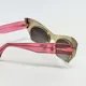 thumbnail image 3 of MIU MIU RASOIR 53O Sunglasses Cat Eye Brushed Gold Pink Mirrored Rimless MU53OS, 3 of 6