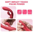 thumbnail image 2 of Rabbit Vibrator, Centerel G Spot Vibrator with 12 Powerful Vibrations Dual Motors, Rechargeable Adult Sex Toys for Women, Red, 2 of 9