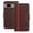 Brown, variant on Wallet Case for Google Pixel 7A, Business PU Leather Magnetic Flip Folio Case with Card Slots Holder Kickstand Shockproof Protective Phone Case Cover for Google Pixel 7A, Red
