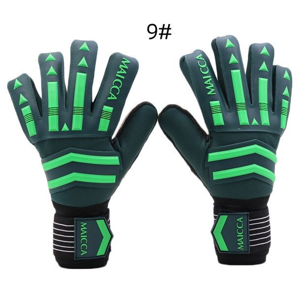 Guantes de portero de fútbol para jóvenes y adultos, guantes deportivos de látex, equipo de entrenamiento de fútbol al aire libre, antideslizantes, resistentes al desgaste Fivean unisex