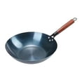 thumbnail image 1 of Wok antiadherente Sartén wok Utensilios de cocina Olla Utensilios de cocina Sartén salteada Wok chino Sartén para pasteles Sándwiches Tortillas 36cm sin oreja, 1 of 9