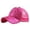 A-Hot Pink111, variant on Yuanlong Unisex Sequined Trucker Hat Solid Mesh Breathable Ponytail Hat Shiny Casual Party Baseball Cap