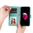 thumbnail image 3 of Funda tipo cartera GANGXUN para iPhone 7 Plus/8 Plus , diseño girasol, cuero PU, soporte, cierre magnético, tarjetero, 3 of 5