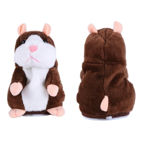 Hamster Toys For Under $75 Talking Hamster, Repeats What You Say Plush Animal Toy Electronic Hamster Mouse for Boys, Girls & Baby Gift ()