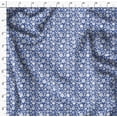 thumbnail image 4 of Soimoi Blue Rayon Fabric Artistic Floral Printed Fabric 1 Yard 56 Inch Wide, 4 of 5