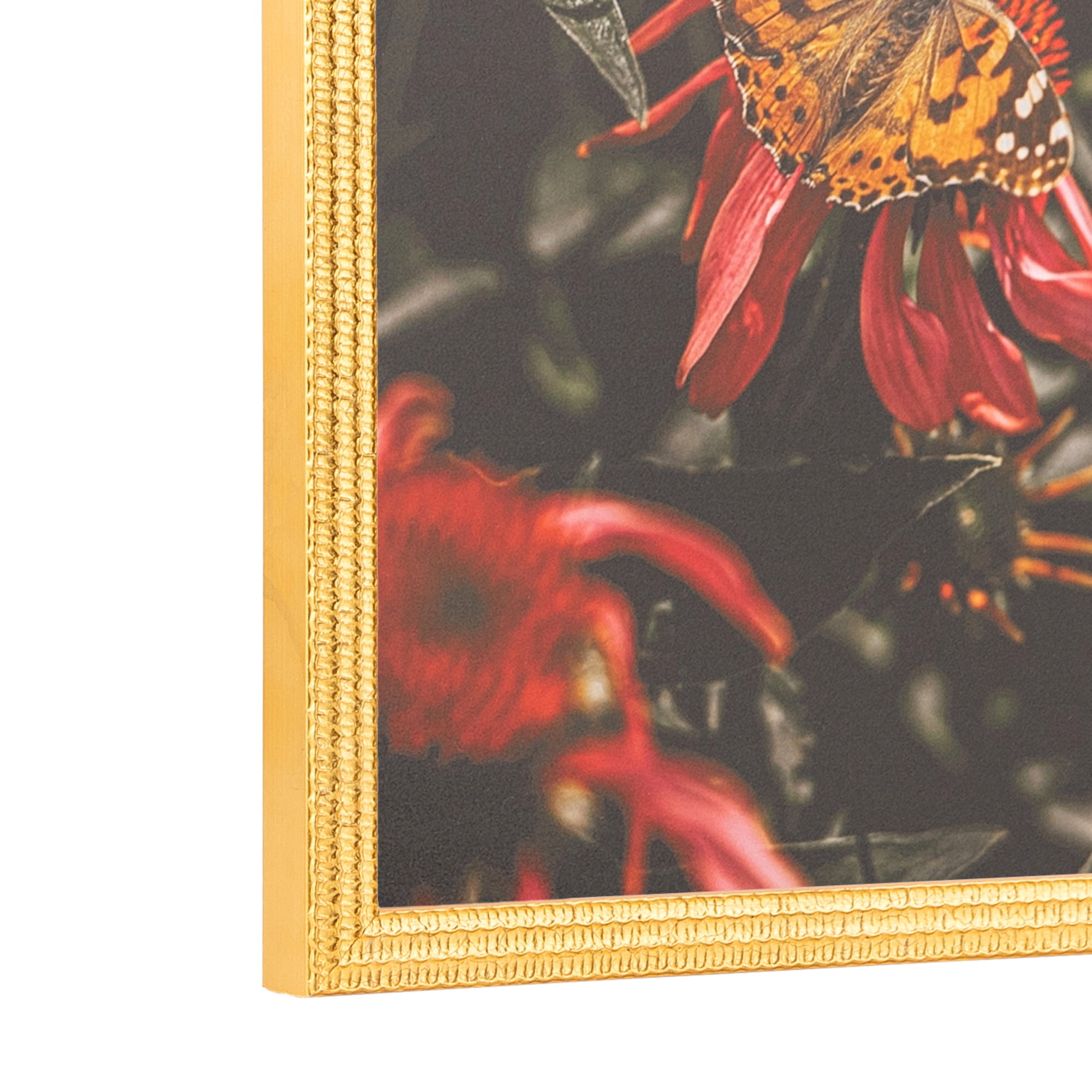 ArtToFrames 18" x 24" Bright Gold Picture Frame, 18x24 inch Gold Wood Poster Frame (WOM-4753)