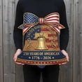 thumbnail image 2 of Usa 250Th Anniversary Wooden Liberty Bell Sign: Patriotic Door Hanger, 250 Years American Anniversary Wooden Signs, 1776-2026 Door Sign, 4Th Of July Home Decor Gift For Us Citizen Family Navy, 2 of 7