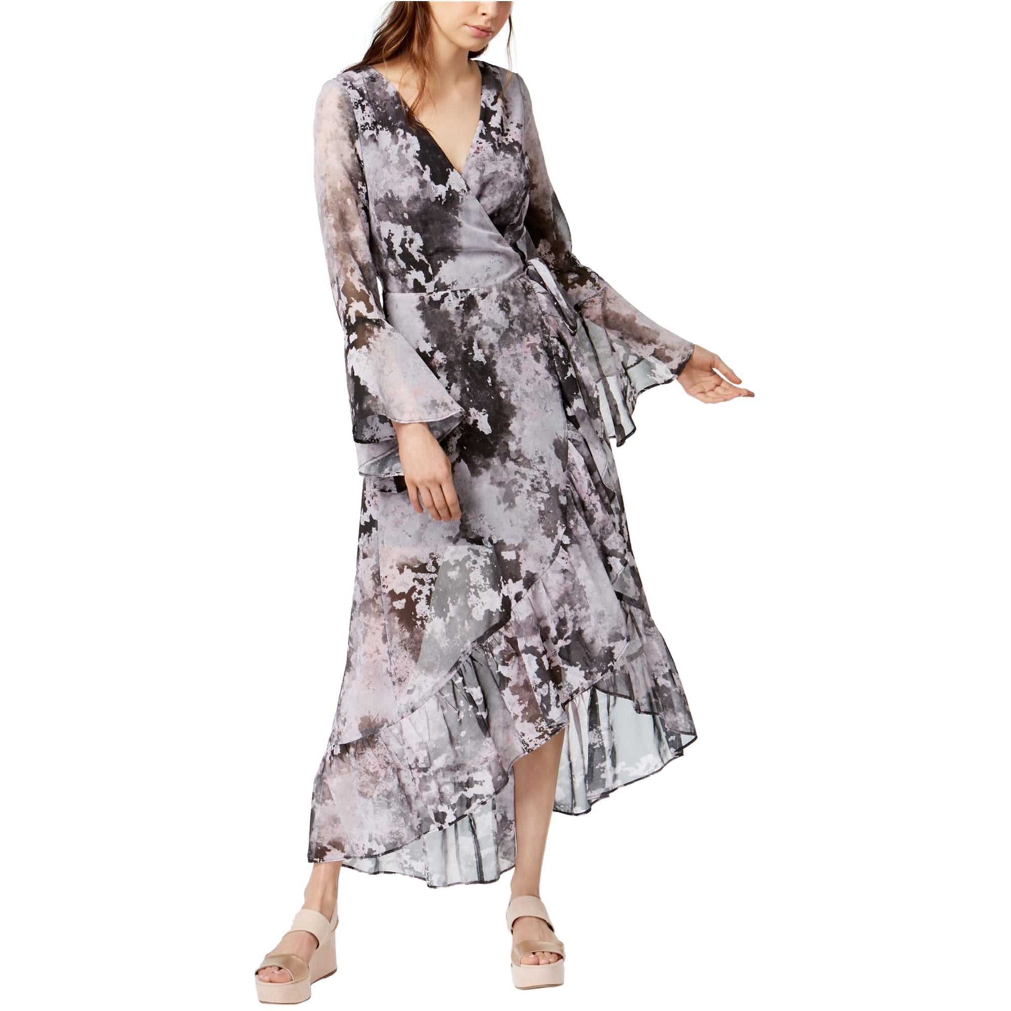 bar III Womens Maxi Wrap? Asymmetrical 
