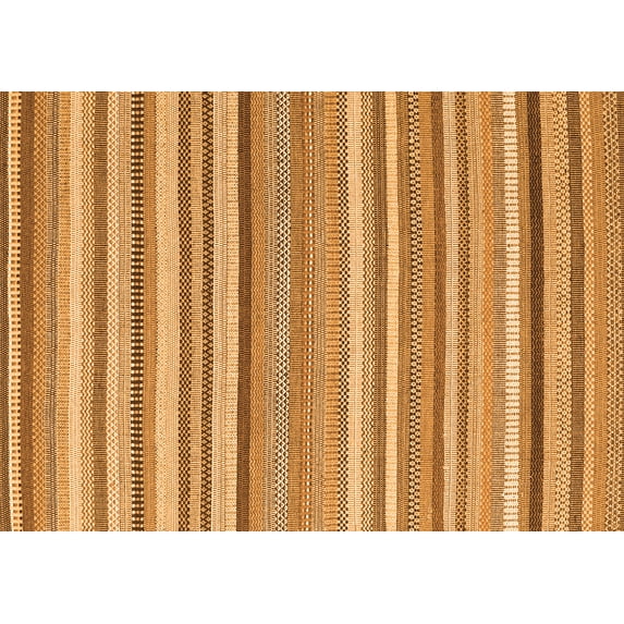 Ahgly Company Indoor Rectangle Abstract Orange Contemporary Area Rugs, 8' x 10'