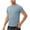 Sky Blue, variant on Mens Shirts Summer Spring Loose Running Speedsuit Breathable Fitness Casual Short Sleeve Round Neck Top/Shirt