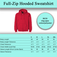 thumbnail image 2 of Gildan Softstyle Full-Zip Hooded Sweatshirt, Men's Fleece Pullover Red Hoodie, 2XL, 2 of 5