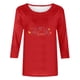 thumbnail image 4 of Xuyuer 3/4 Sleeve Shirts for Women Loose Fit Crewneck Dressy Casual Tops Lightweight Solid Color Comfy Cute T Shirts Basics Tees Casual Fashion Spring Summer T Shirts Business Work Tee Top, 4 of 5